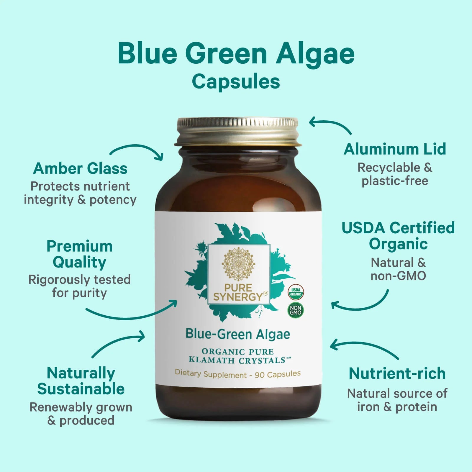 Organic Blue-Green Algae Capsules