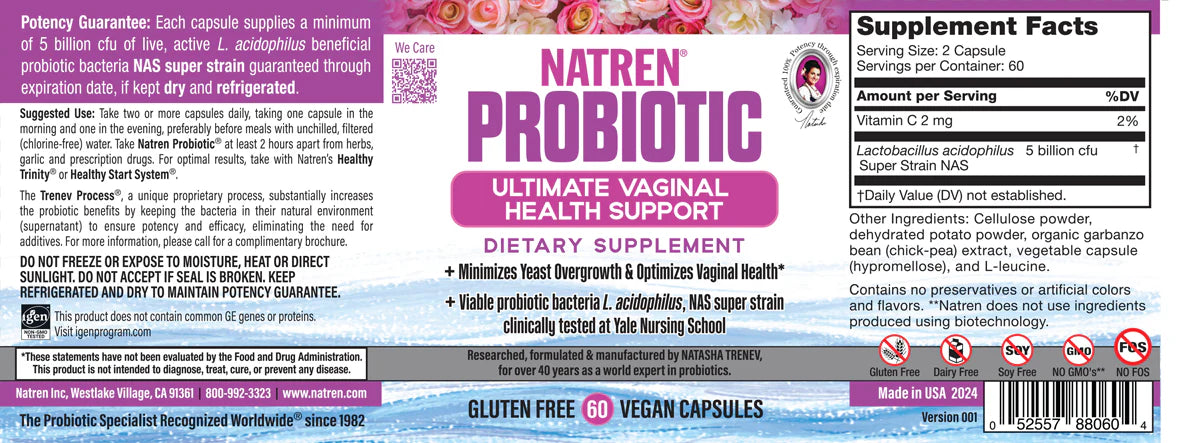 Natren Ultimate Vaginal Health Support® - Capsules (Keep refrigerated)