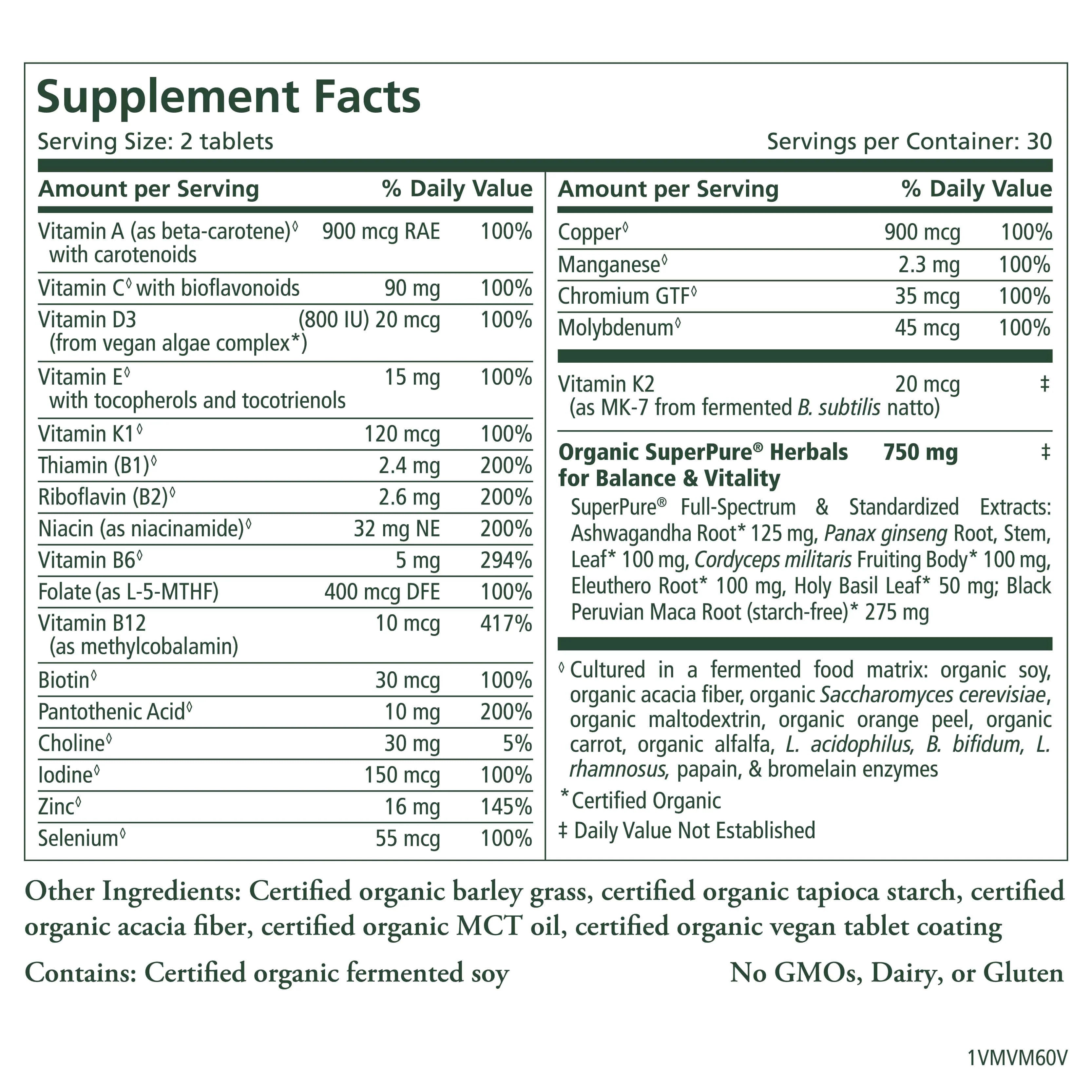 Vita•Min•Vitality® For Men 60 Tablets